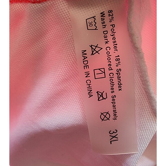 2 Piece Swimsuit Size 3XL Colorblock Pink - Picture 8 of 8